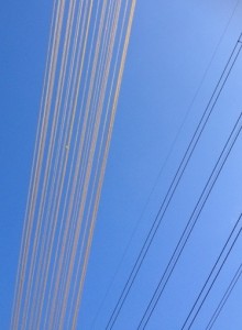 Power lines and wool